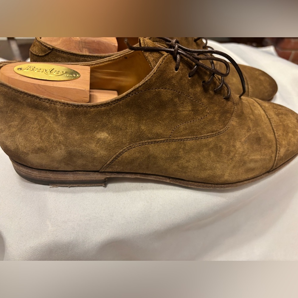 Officine Creative Tan Suede Oxford Shoes - Picture 5 of 14